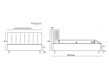 Кровать Димакс Амадора Агат